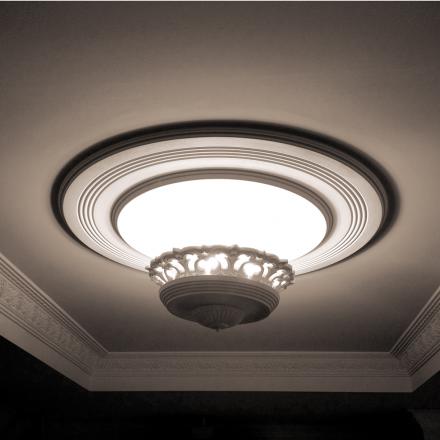 Tornado Plaster Light Fixture