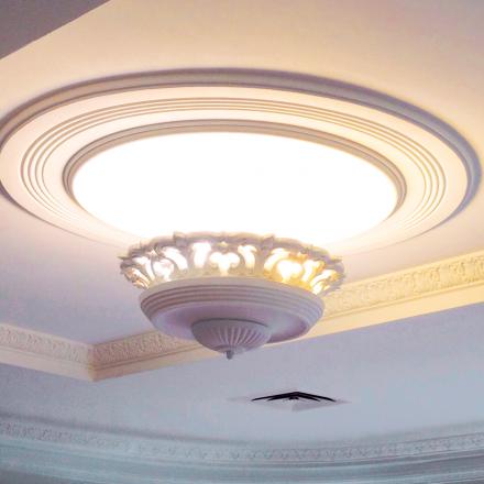 Tornado Plaster Light Fixture