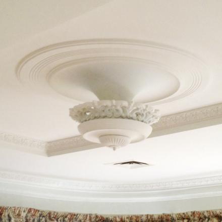 Tornado Plaster Light Fixture